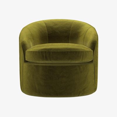 Sofa.com Quinn Armchair in Olive Cotton Matt Velvet