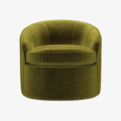 Sofa.com Quinn Armchair in Olive Cotton Matt Velvet