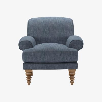 Sofa.com Saturday Armchair in Azure Florence Textured Weave