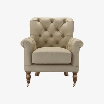 Sofa.com Poppy Armchair in White Sands Soft Chenille - sofa.com