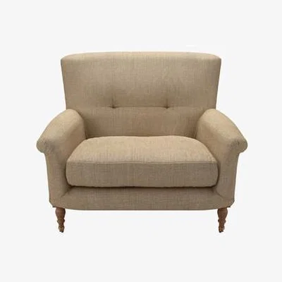 Sofa.com Alderney Loveseat in Flax Pure Belgian Linen - sofa.com