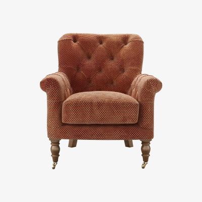 Sofa.com Poppy Armchair in Pomegranate Bubble Velvet