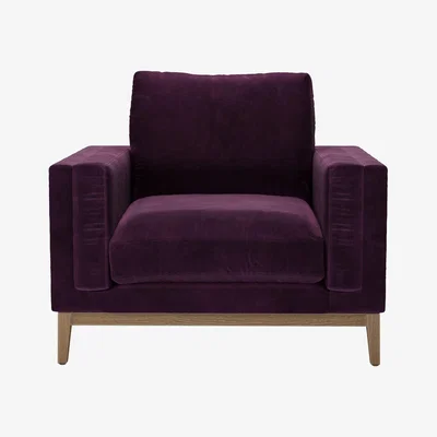 Sofa.com Costello Armchair in Damson Smart Velvet