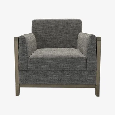 Sofa.com Chester Armchair in Liquorice Baylee Multi-Tone Viscose Linen