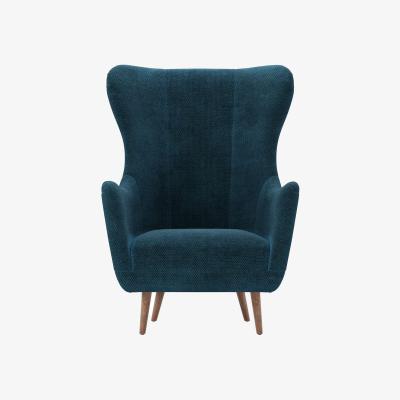 Sofa.com Louis Armchair in Mineral Mist Speckled Chenille