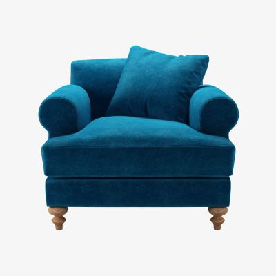 Sofa.com Perfectly Pristine Teddy Armchair in Scuba Smart Velvet - sofa.com