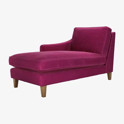 Sofa.com Iggy LHF Chaise Armchair in Persian Rose Smart Velvet