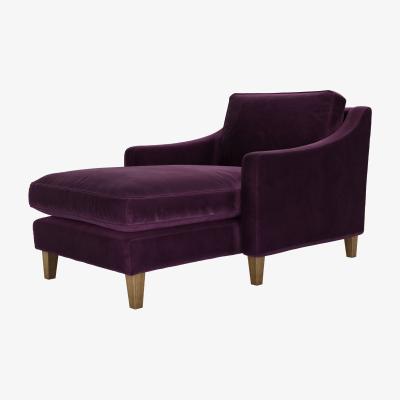 Sofa.com Iggy Chaise Armchair in Damson Smart Velvet