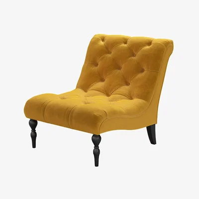 Sofa.com Claude Armchair in Butterscotch Cotton Matt Velvet - sofa.com