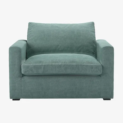 Sofa.com Long Island Slim Armchair in Sea Spray Aquaclean Clever Chenille