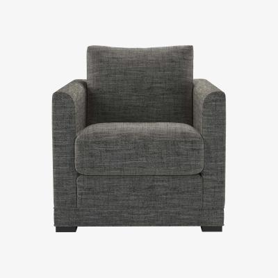 Sofa.com Aissa Armchair in Liquorice Baylee Multi-Tone Viscose Linen