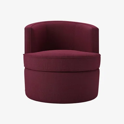 Sofa.com Monroe Armchair in Boysenberry Brushed Linen Cotton - sofa.com