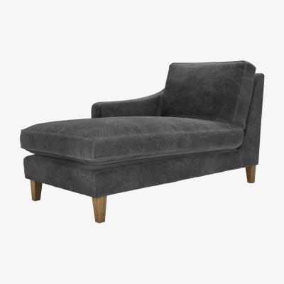 Sofa.com Iggy LHF Chaise Armchair in Raven Speckled Chenille