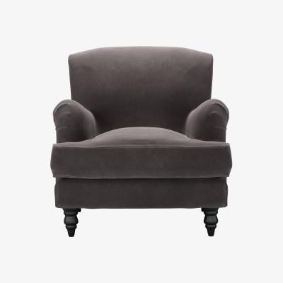Sofa.com Snowdrop Armchair in Shale Aquaclean Clever Velvet