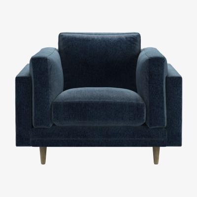 Sofa.com Marco Armchair in Portland Blue Brushstroke