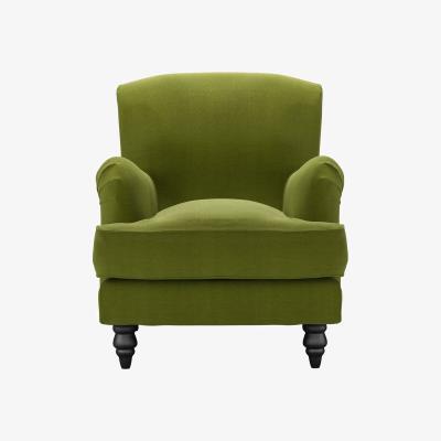 Sofa.com Snowdrop Small Armchair in Vine Leaf Organic Smart Cotton