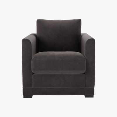 Sofa.com Aissa Armchair in Shale Aquaclean Clever Velvet