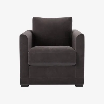Sofa.com Aissa Armchair in Shale Aquaclean Clever Velvet
