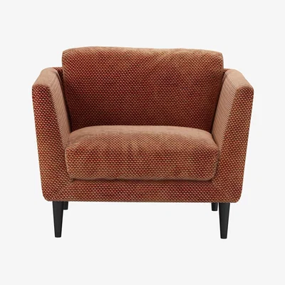 Sofa.com Holly Armchair in Pomegranate Bubble Velvet