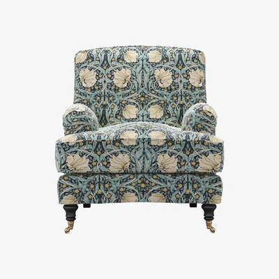 Sofa.com Bluebell Armchair in Pimpernel Velvet Indigo