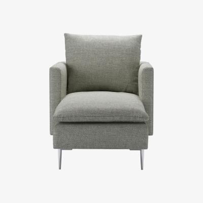 Sofa.com Emerson Chaise Armchair in Grey Marl Highland Tweed - sofa.com