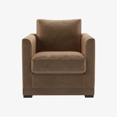 Sofa.com Aissa Armchair in Spiced Latte Cotton Matt Velvet