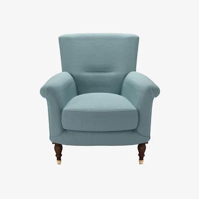 Sofa.com Alderney Armchair in Lagoon Brushed Linen Cotton - sofa.com