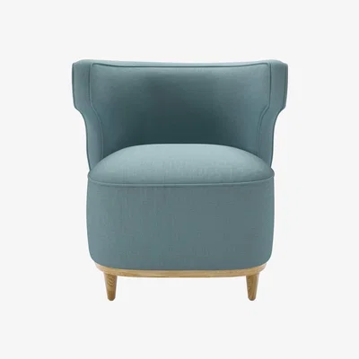 Sofa.com Edie Armchair in Lagoon Brushed Linen Cotton - sofa.com
