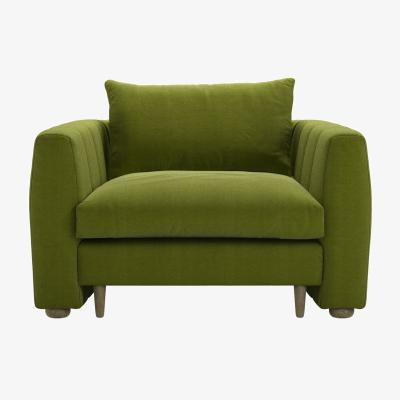 Sofa.com Tiffany Armchair in Vine Leaf Organic Smart Cotton