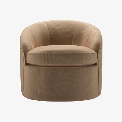 Sofa.com Quinn Armchair in Spiced Latte Cotton Matt Velvet