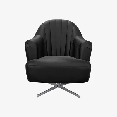 Sofa.com Ariel Armchair in Smoke Soft Leather - sofa.com