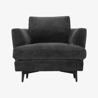 Sofa.com Lars Armchair in Raven Speckled Chenille
