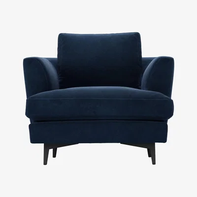 Sofa.com Lars Armchair in Harbour Aquaclean Clever Velvet