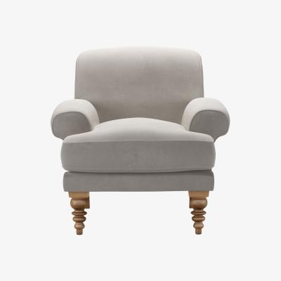 Sofa.com Saturday Armchair in Nimbus Aquaclean Clever Velvet