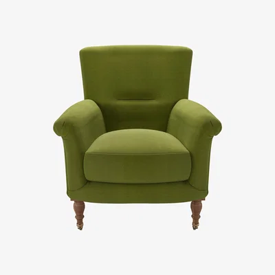 Sofa.com Alderney Armchair in Vine Leaf Organic Smart Cotton