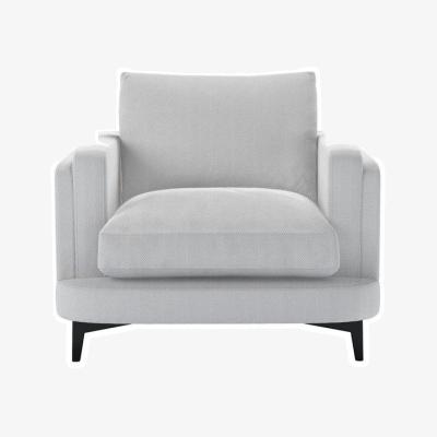 Sofa.com Boston Squared Arm Armchair in Blue Textured