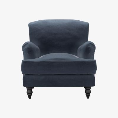 Sofa.com Snowdrop Armchair in Skyfall Cotton Matt Velvet
