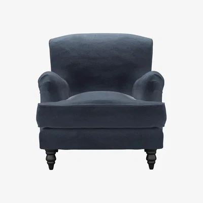Sofa.com Snowdrop Armchair in Skyfall Cotton Matt Velvet