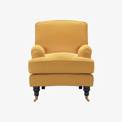 Sofa.com Bluebell Small Armchair in Ochre Easy Cotton - sofa.com