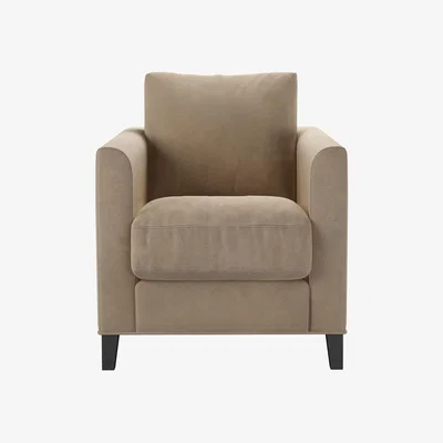 Sofa.com Izzy Armchair in Fawn Aquaclean Clever Velvet