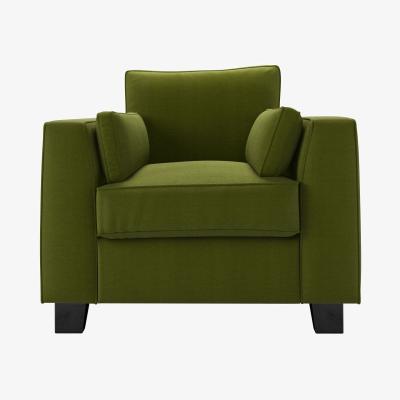 Sofa.com Bowie Armchair in Vine Leaf Organic Smart Cotton