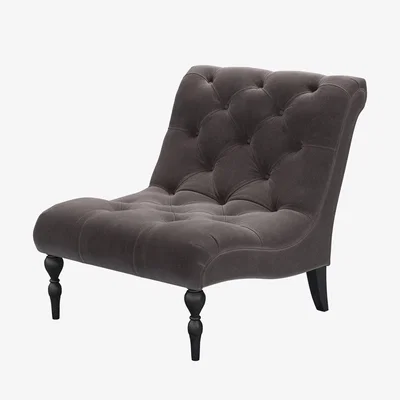 Sofa.com Claude Armchair in Shale Aquaclean Clever Velvet