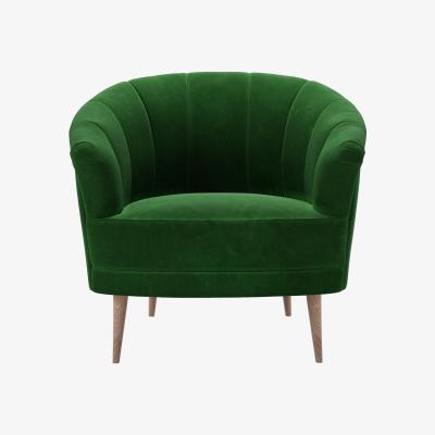 Sofa.com Harper Armchair in Putting Green Aquaclean Clever Velvet