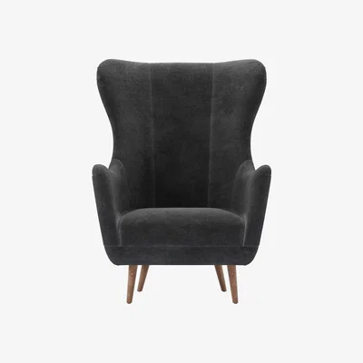 Sofa.com Louis Armchair in Raven Speckled Chenille