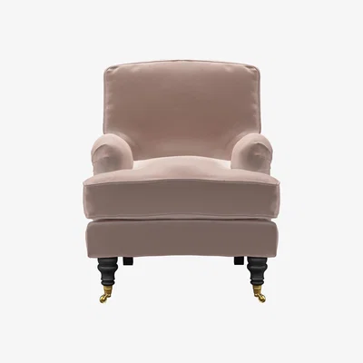 Sofa.com Bluebell Small Armchair in Orchid Cotton Matt Velvet - sofa.com