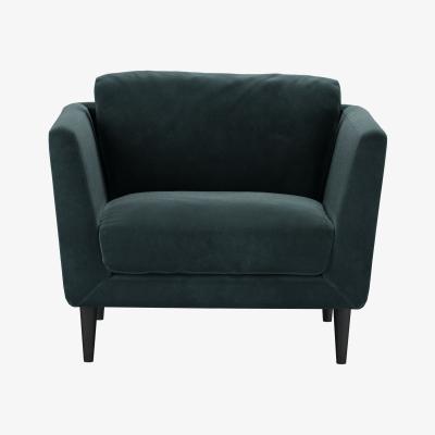 Sofa.com Holly Armchair in Deep Forest Aquaclean Clever Velvet