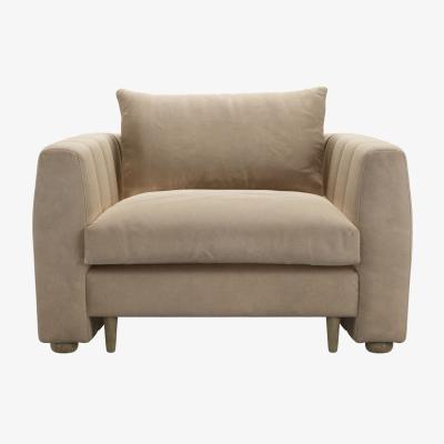 Sofa.com Tiffany Armchair in Fawn Aquaclean Clever Velvet