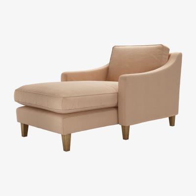 Sofa.com Iggy Chaise Armchair in Rosewater Organic Smart Cotton