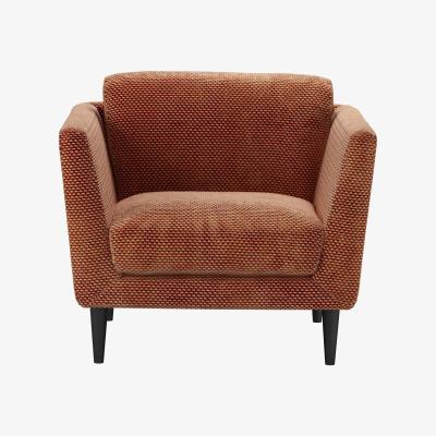 Sofa.com Holly Small Armchair in Pomegranate Bubble Velvet