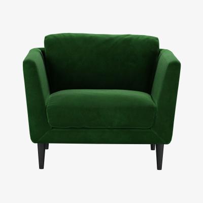 Sofa.com Holly Armchair in Putting Green Aquaclean Clever Velvet